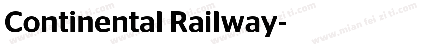 Continental Railway字体转换